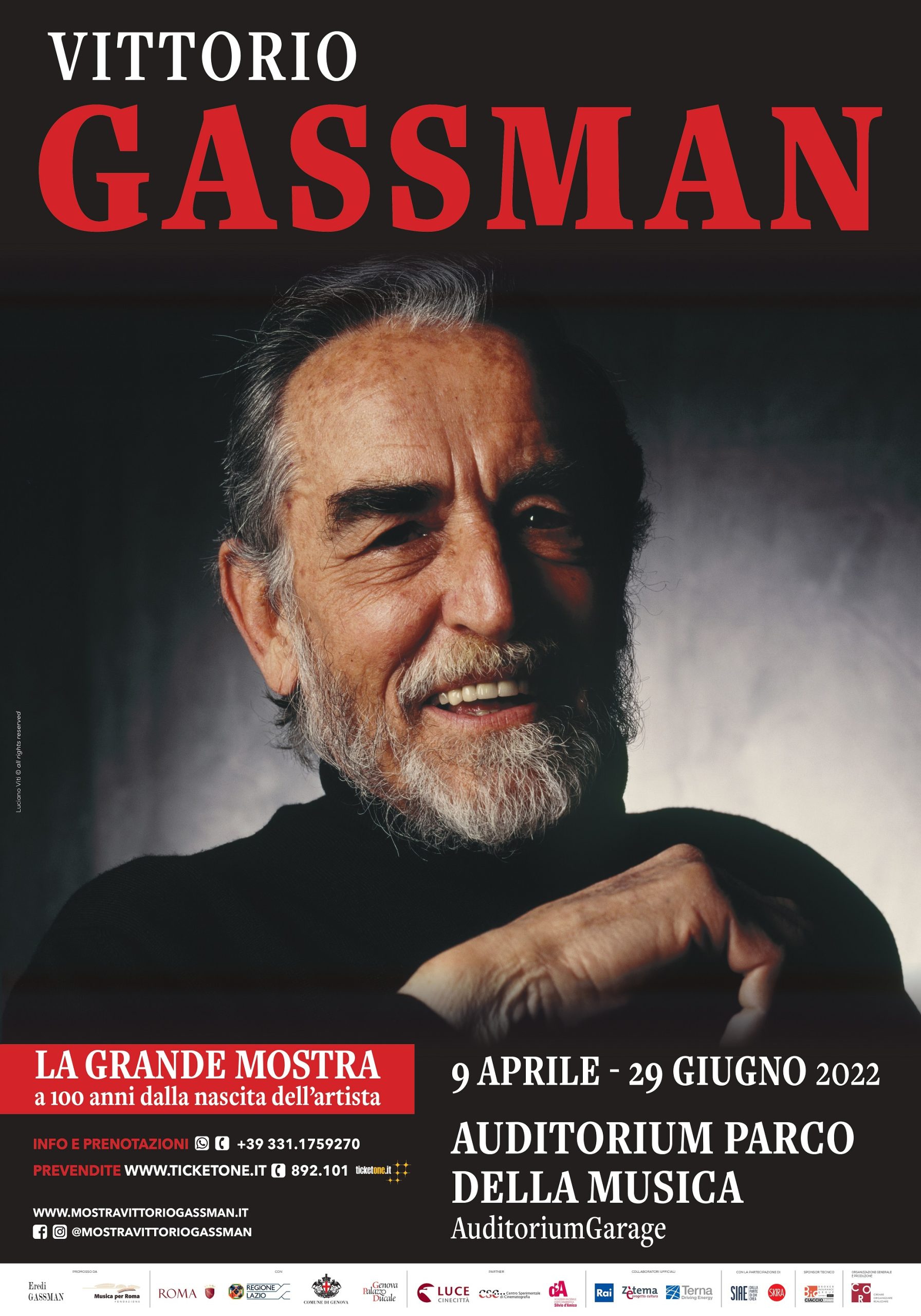 Prima mostra dedicata a Vittorio Gassman per il centenario della nascita (9 aprile – 29 giugno 2022)