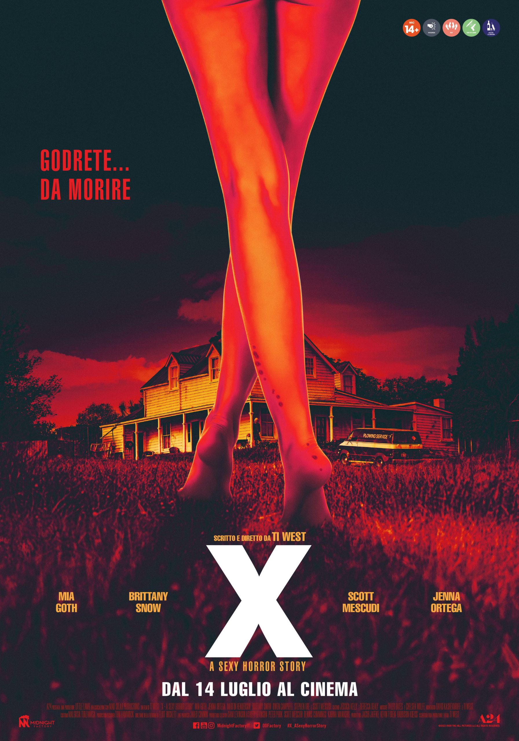 "X - A sexy Horror Story": Il poster del nuovo film horror slasher di Ti West