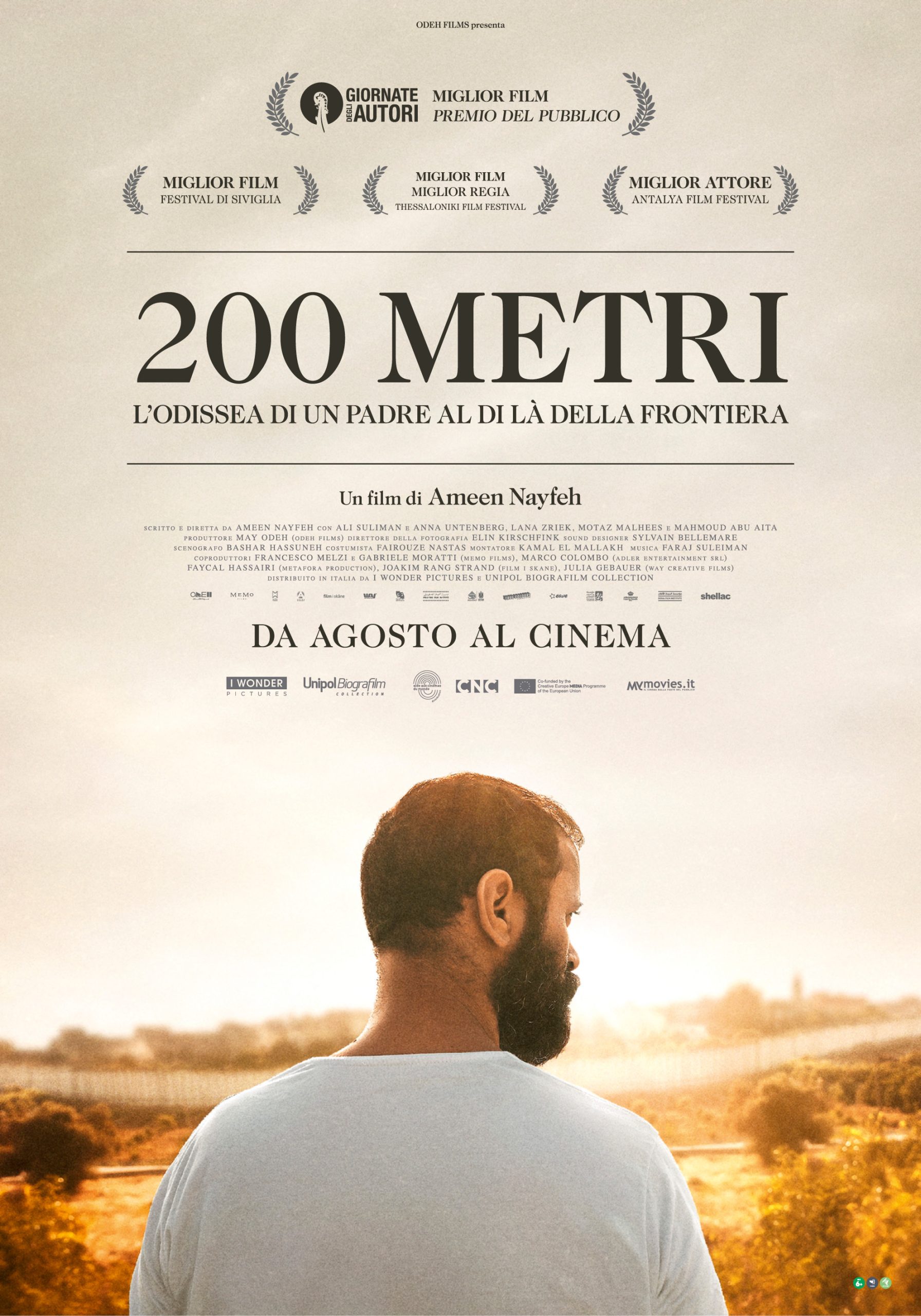 Arriva in sala il 25 agosto "200 METRI", l'emozionante film d'esordio del regista palestinese Ameen Nayfeh