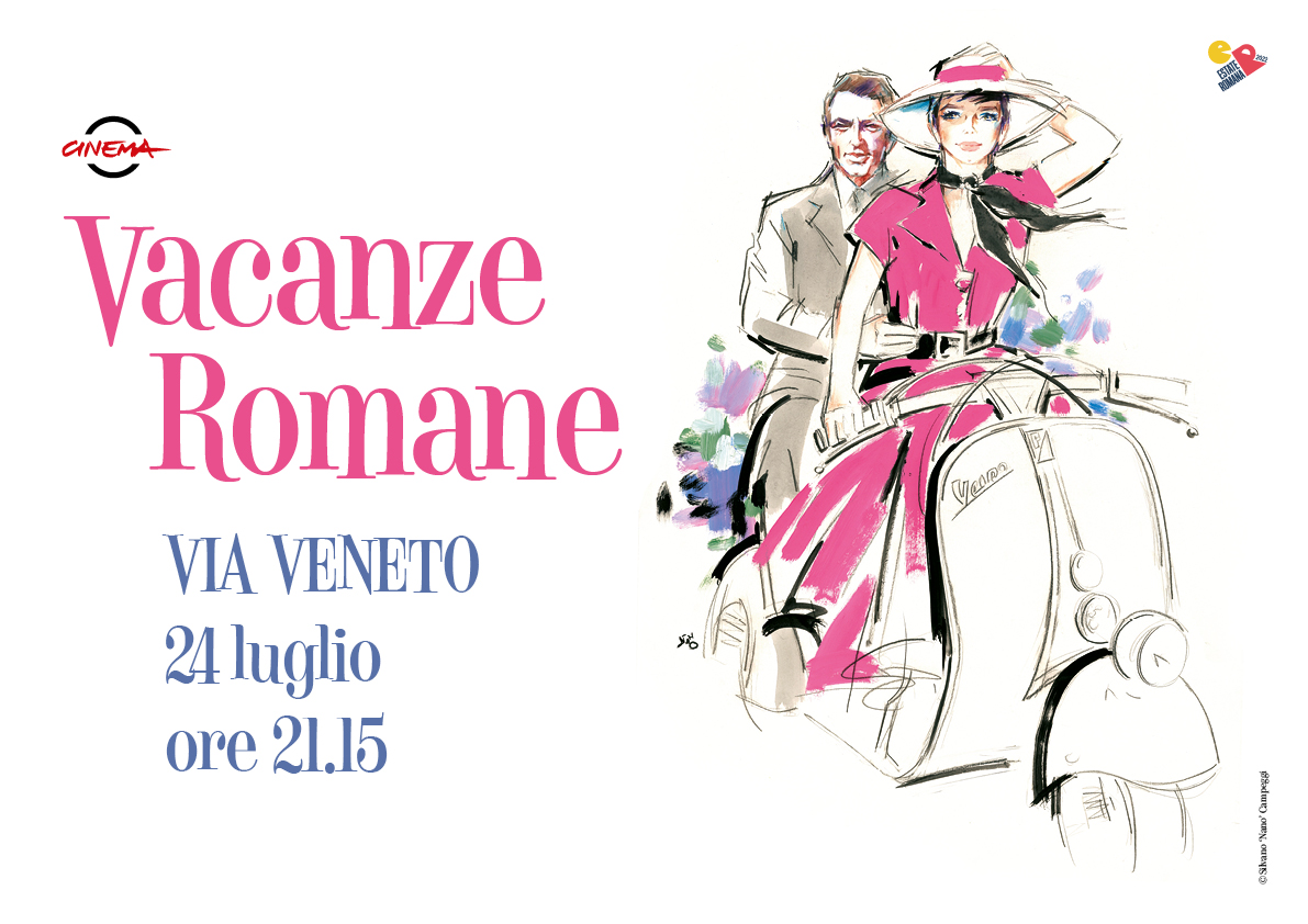 "Vacanze romane" di William Wyler a via Veneto domenica 24 luglio, ore 21.15
