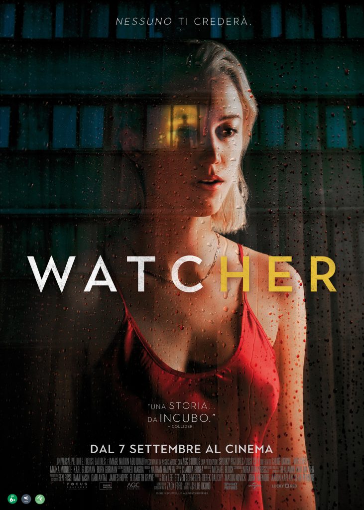 "Watcher", in sala il 7 settembre con Lucky Red e Universal Pictures International Italy