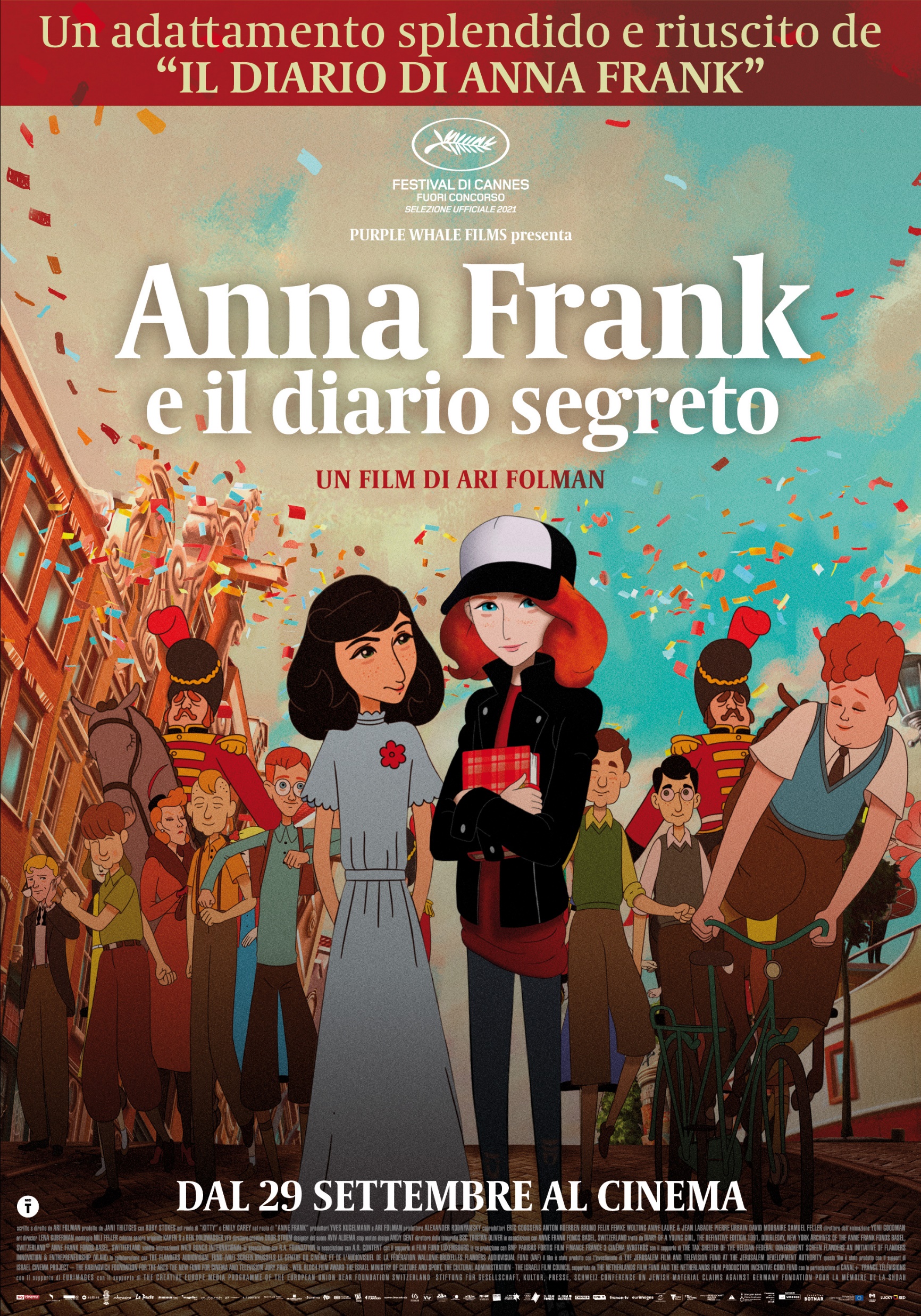 "Anna Frank e il diario segreto" di Ari Folman, dal 29 settembre al cinema