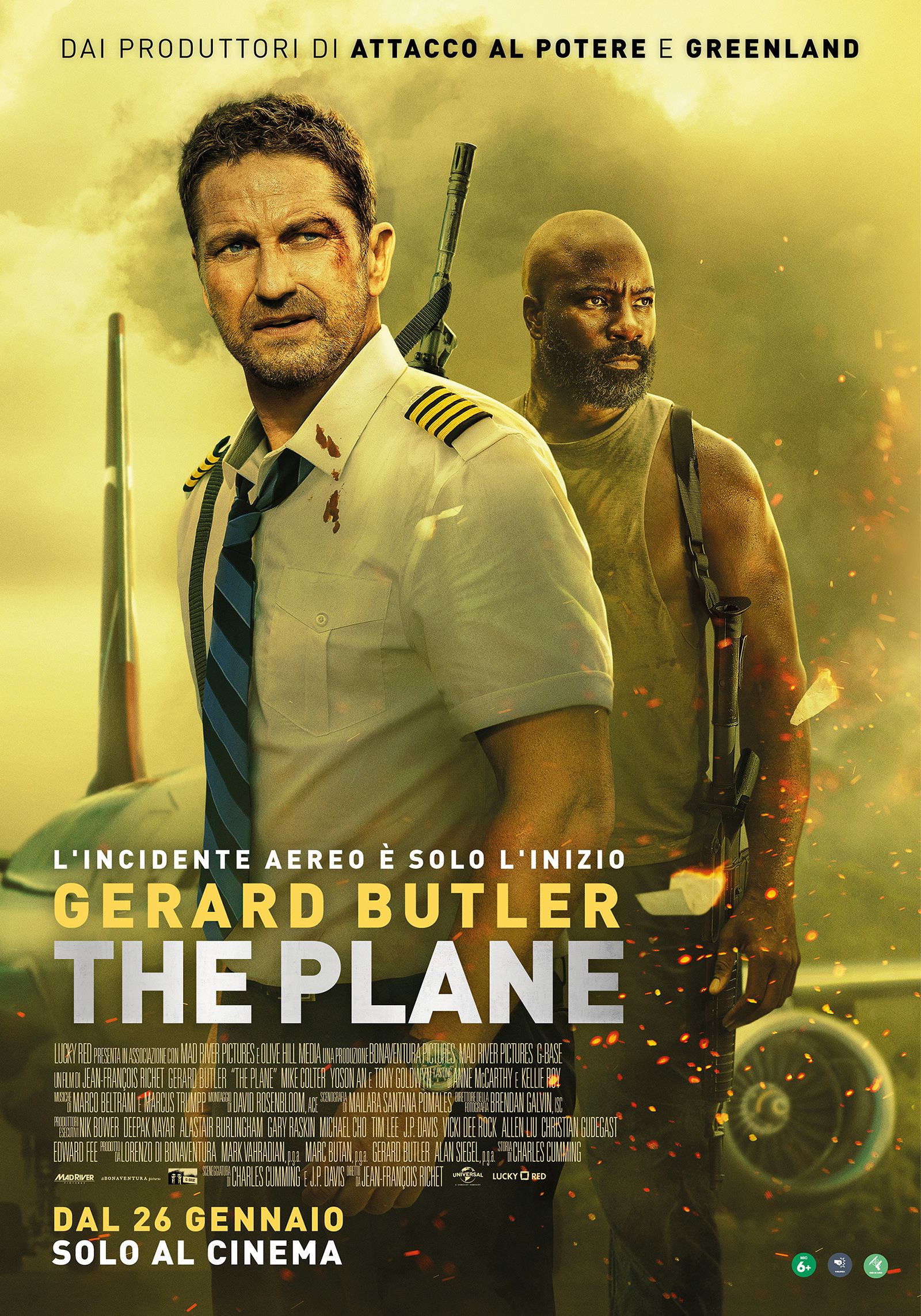 "The Plane" con Gerard Butler e Mike Colter, solo al cinema dal 26 gennaio