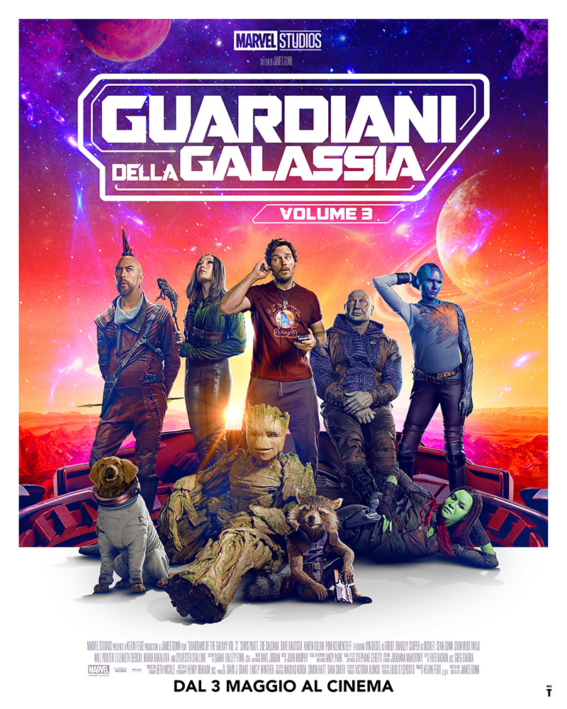 "Guardiani della Galassia: Volume 3" rilasciati da poco il nuovo trailer e il poster, dal 3 maggio al cinema