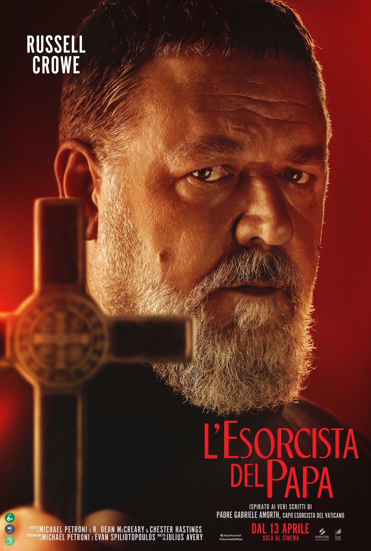 "L'Esorcista del Papa" con Russell Crowe, il trailer e il poster, dal 13 Aprile solo al cinema prodotto da Sony Pictures