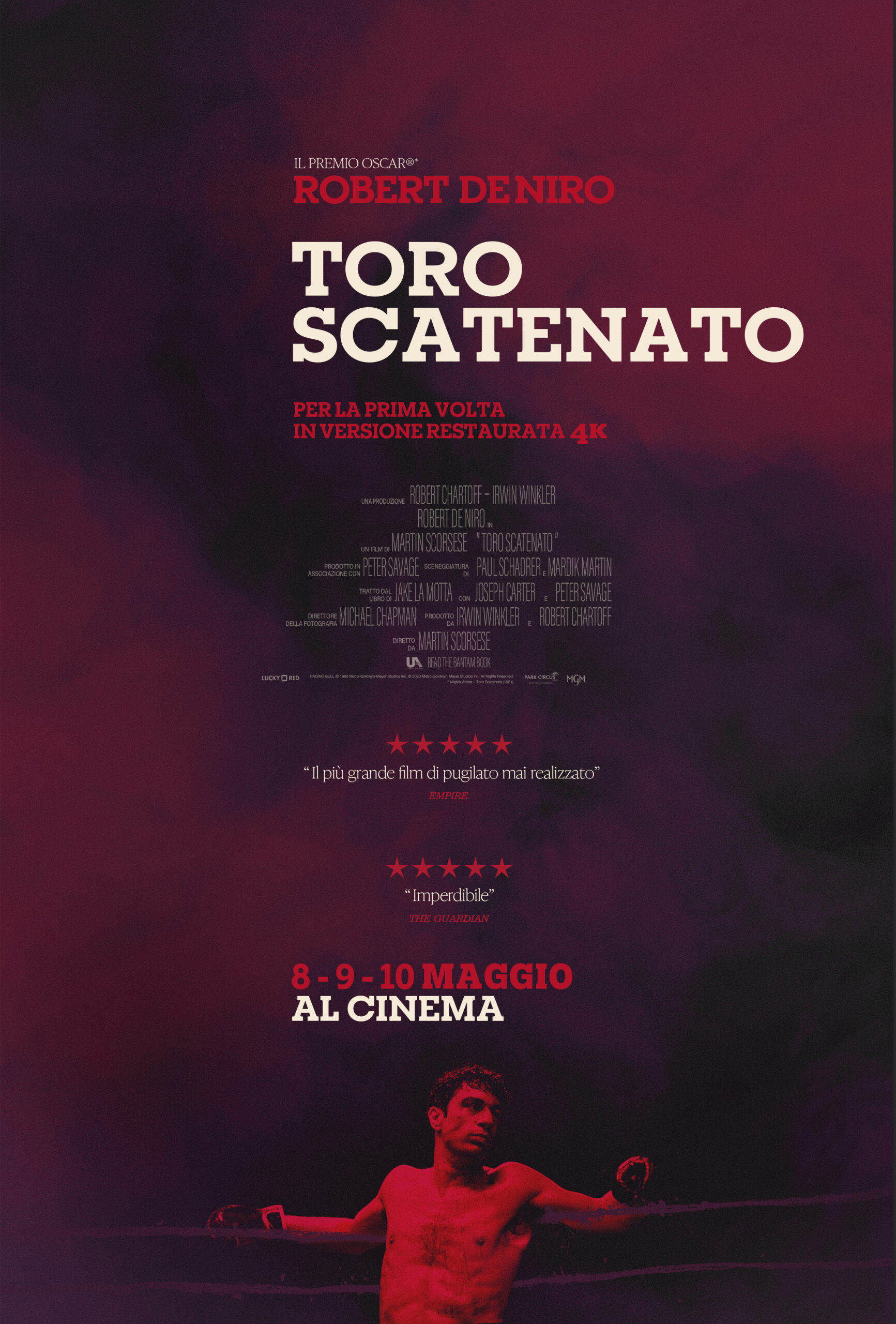 "Toro Scatenato" di Martin Scorsese di nuovo in sala in 4K