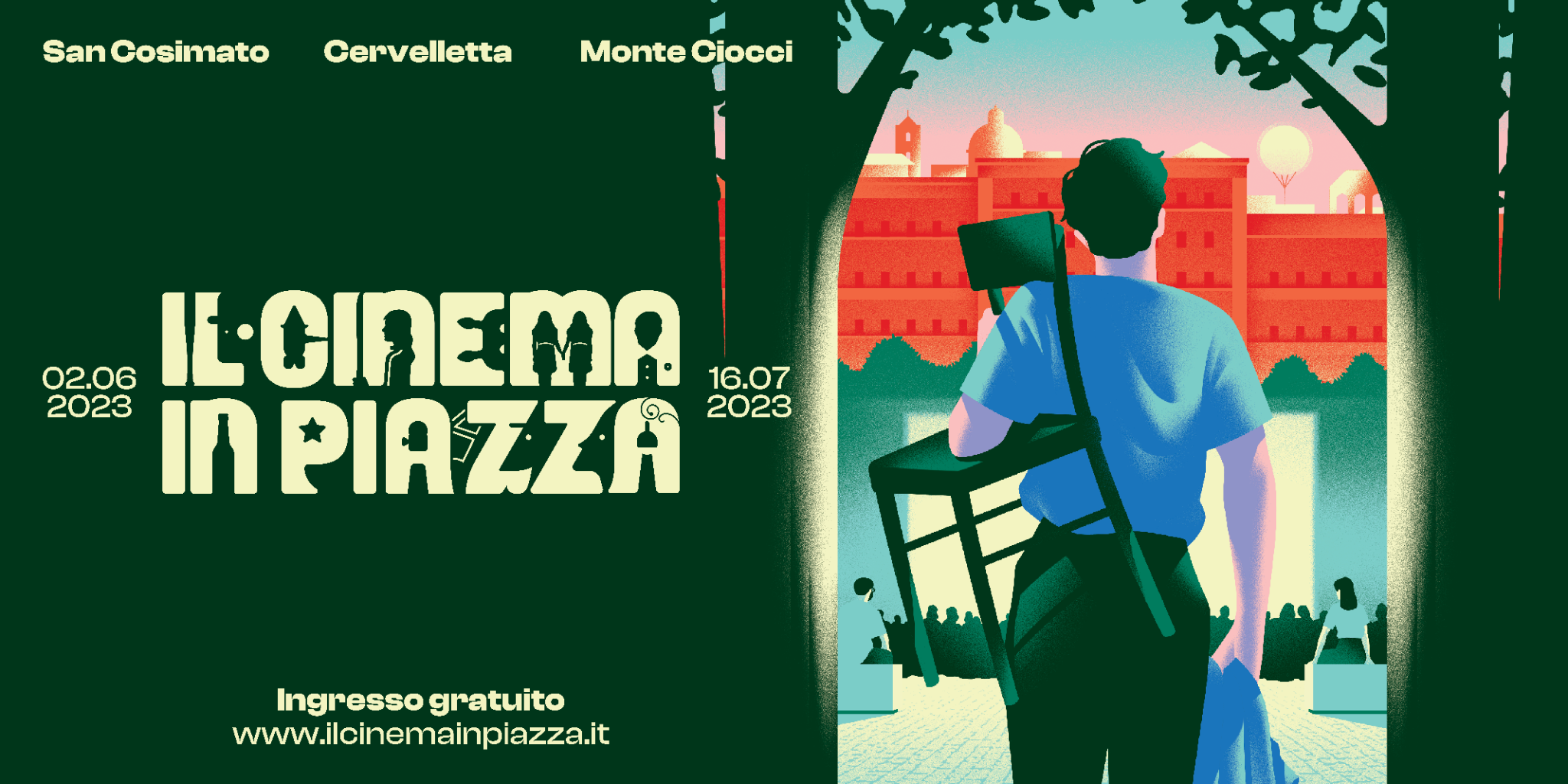 Torna "Il Cinema in Piazza" dal 2 giugno al 16 luglio, annunciato oggi il programma completo
