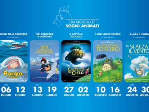 Cinque film di Miyazaki tornano al cinema con la rassegna "Un mondo di sogni animati"