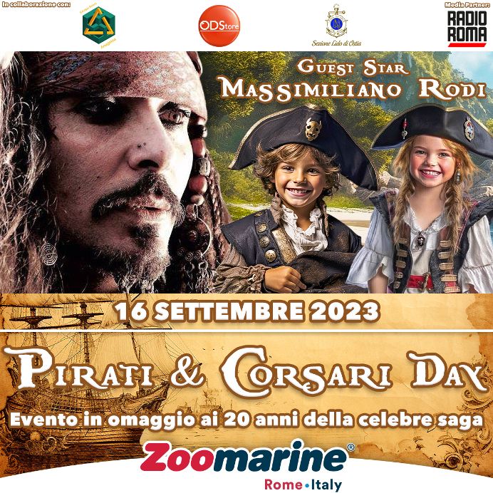 Pirati & Corsari Day.  Zoomarine celebra i 20 anni della saga Pirati dei Caraibi con un super evento