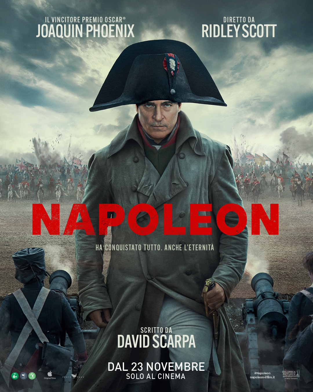 Napoleon di Ridley Scott, rilasciato il nuovo trailer, dal 23 novembre solo al cinema