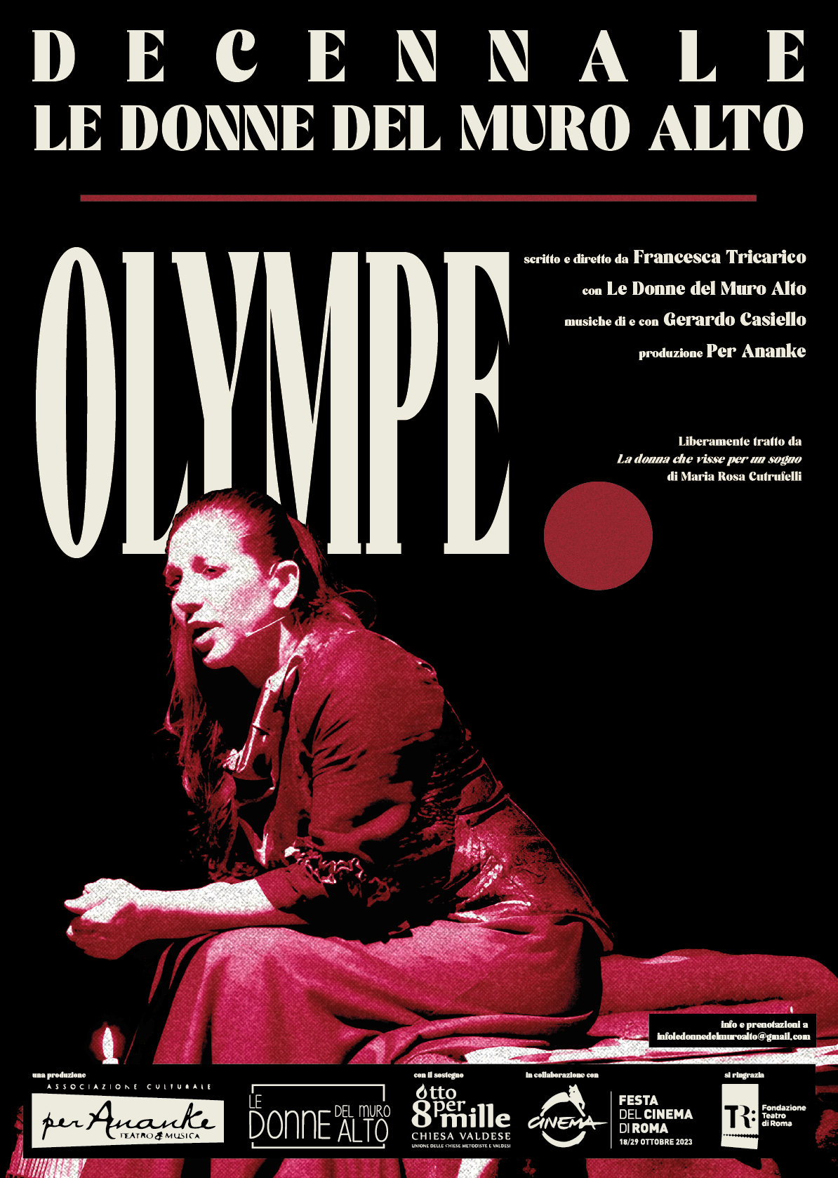 Le donne del muro alto - teatro in carcere - Olympe al teatro centrale preneste lunedì e martedì a Roma