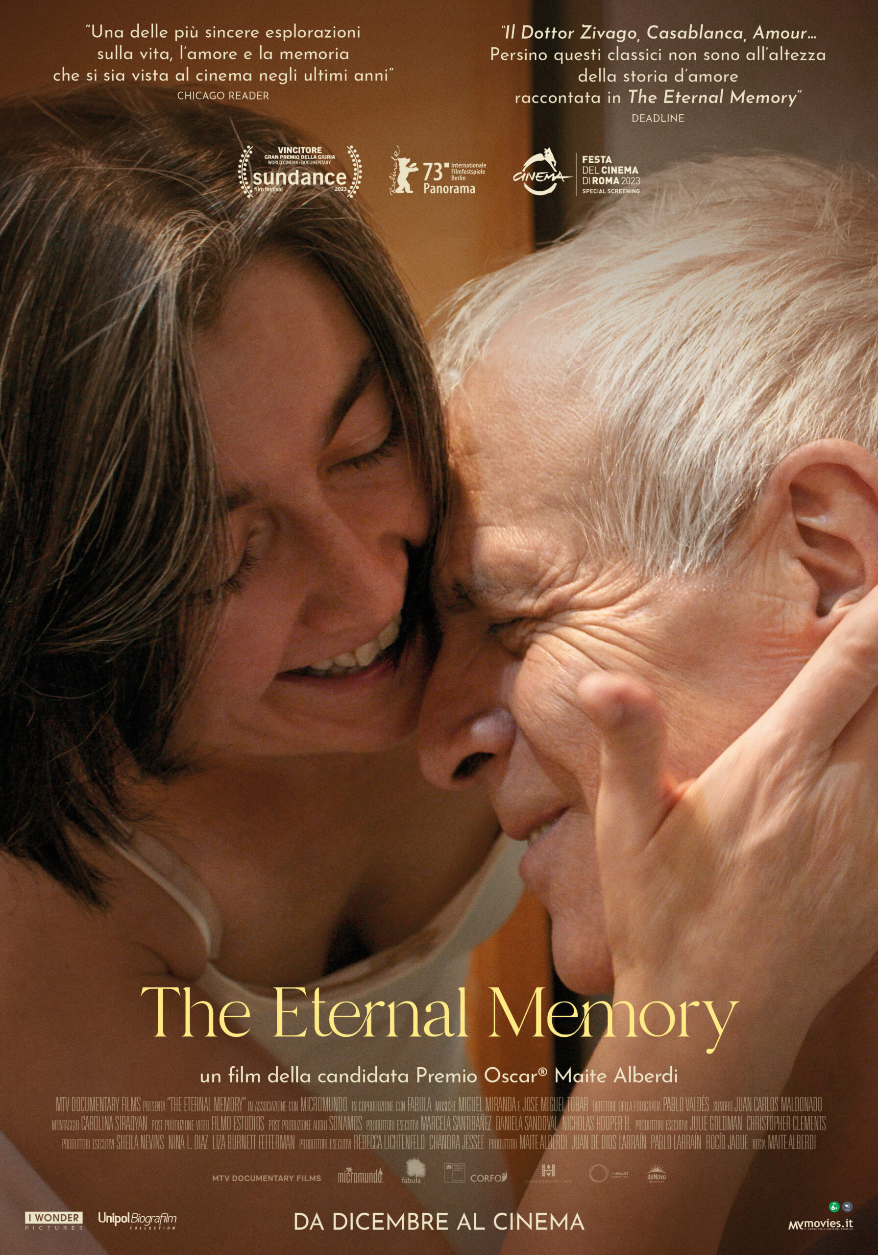 The Eternal Memory di Maite Alberdi dal 7 Dicembre al Cinema