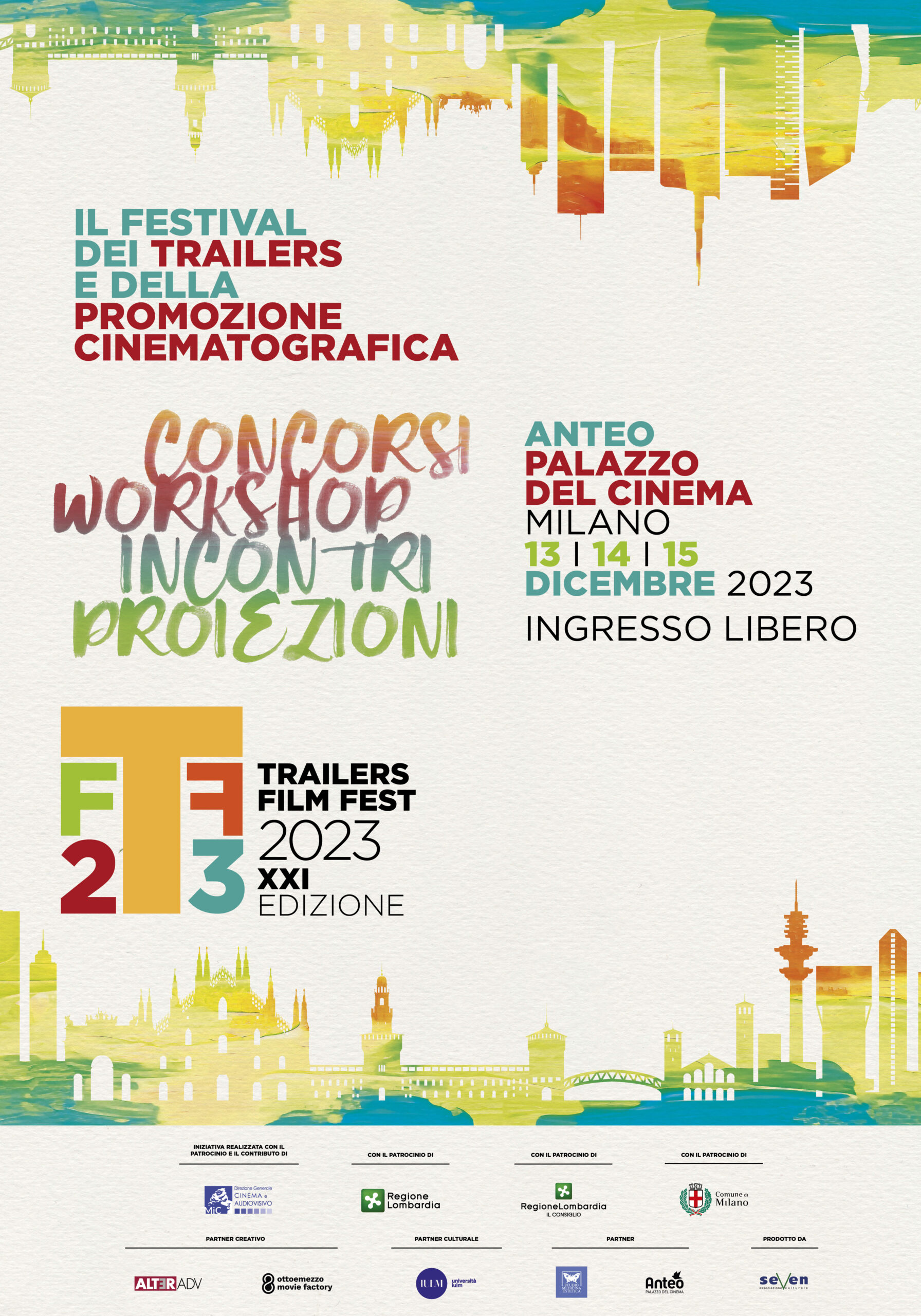 Da mercoledì Trailers Film Fest 2023, a Milano dal 13 al 15 dicembre la 21a Edizione - ingresso gratuito