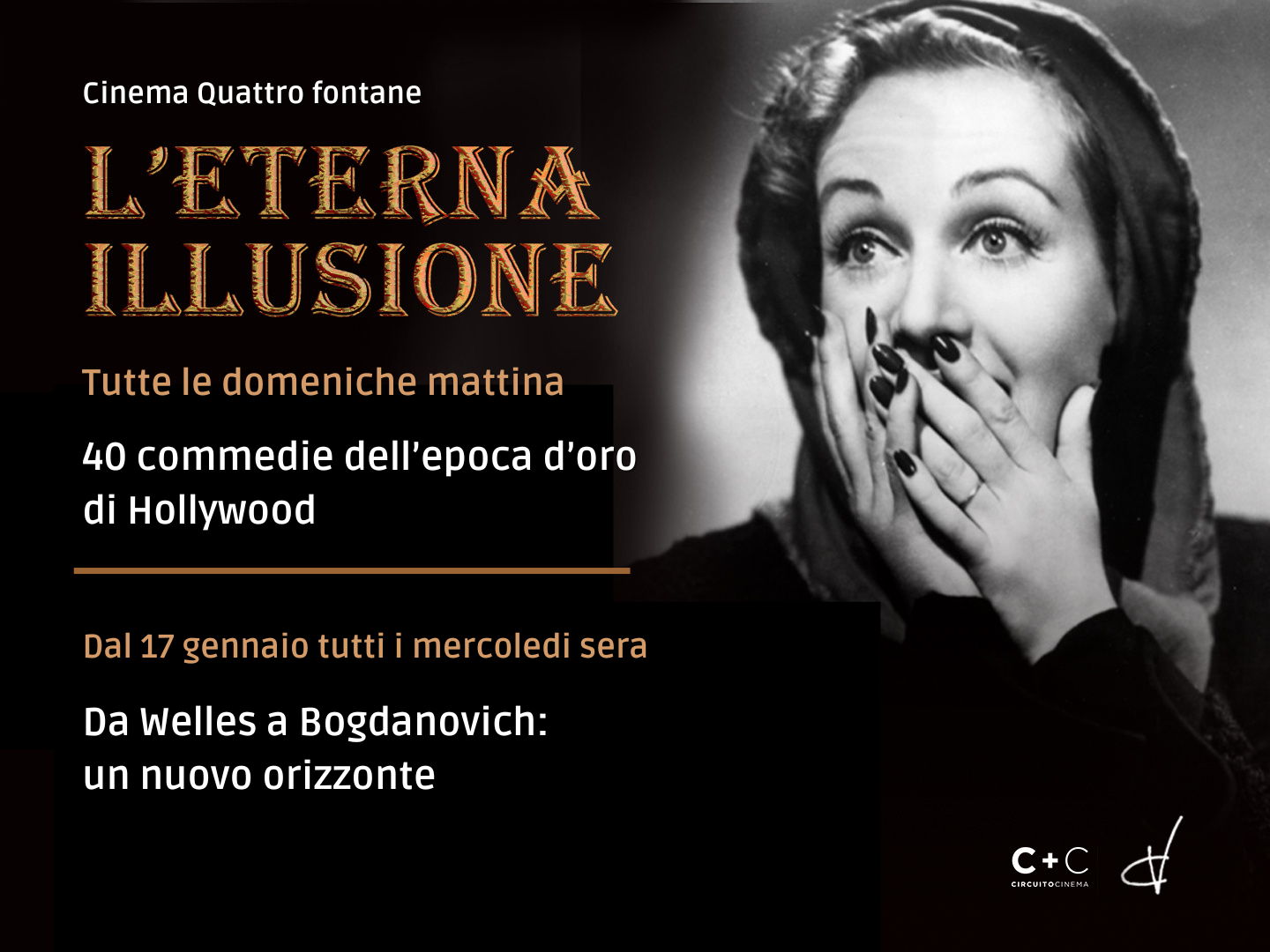 Successo per "L'eterna illusione" al Cinema Quattro Fontane di Roma che raddoppia e arriva anche il mercoledì sera