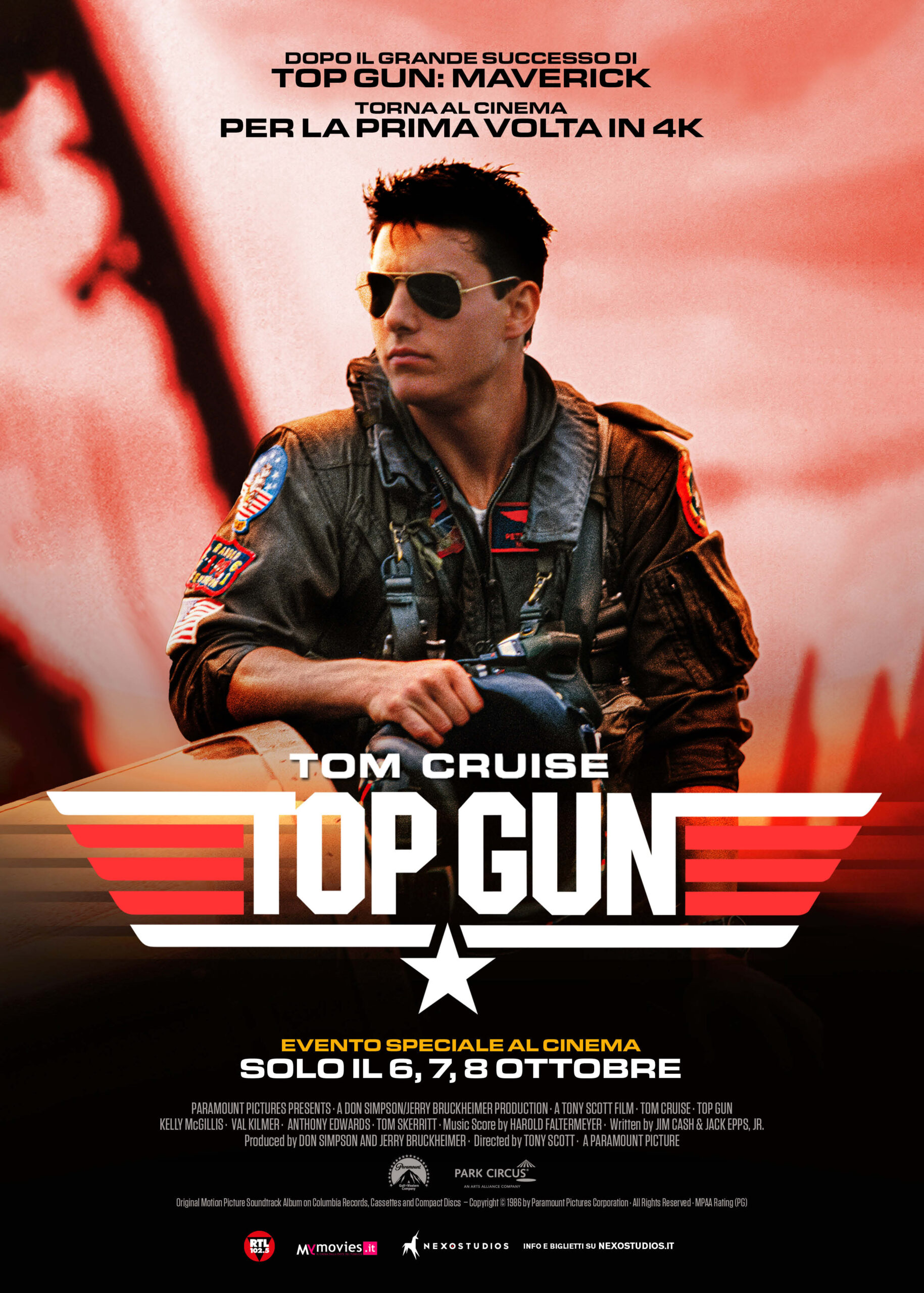 "Top Gun" al cinema in 4K a quarant'anni dall'uscita, il 6, 7, 8 ottobre
