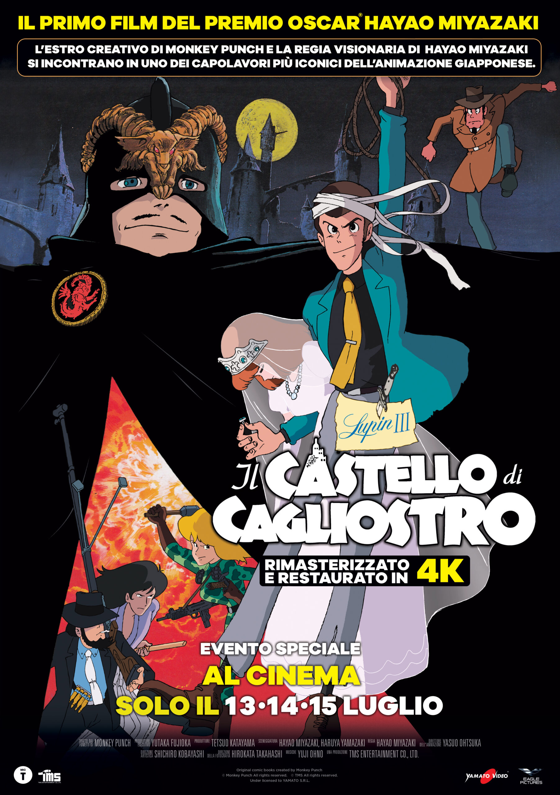 L'anime "Lupin III - Il Castello di Cagliostro" del Maestro Miyazaki torna al CINEMA in 4K