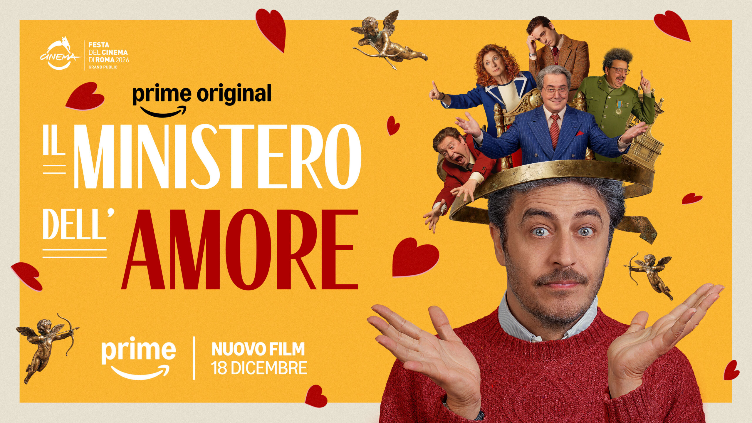 Alla Festa del Cinema di Roma Il Ministero dell'Amore con Pif e Corrado Guzzanti su Prime Video dal 18 dicembre