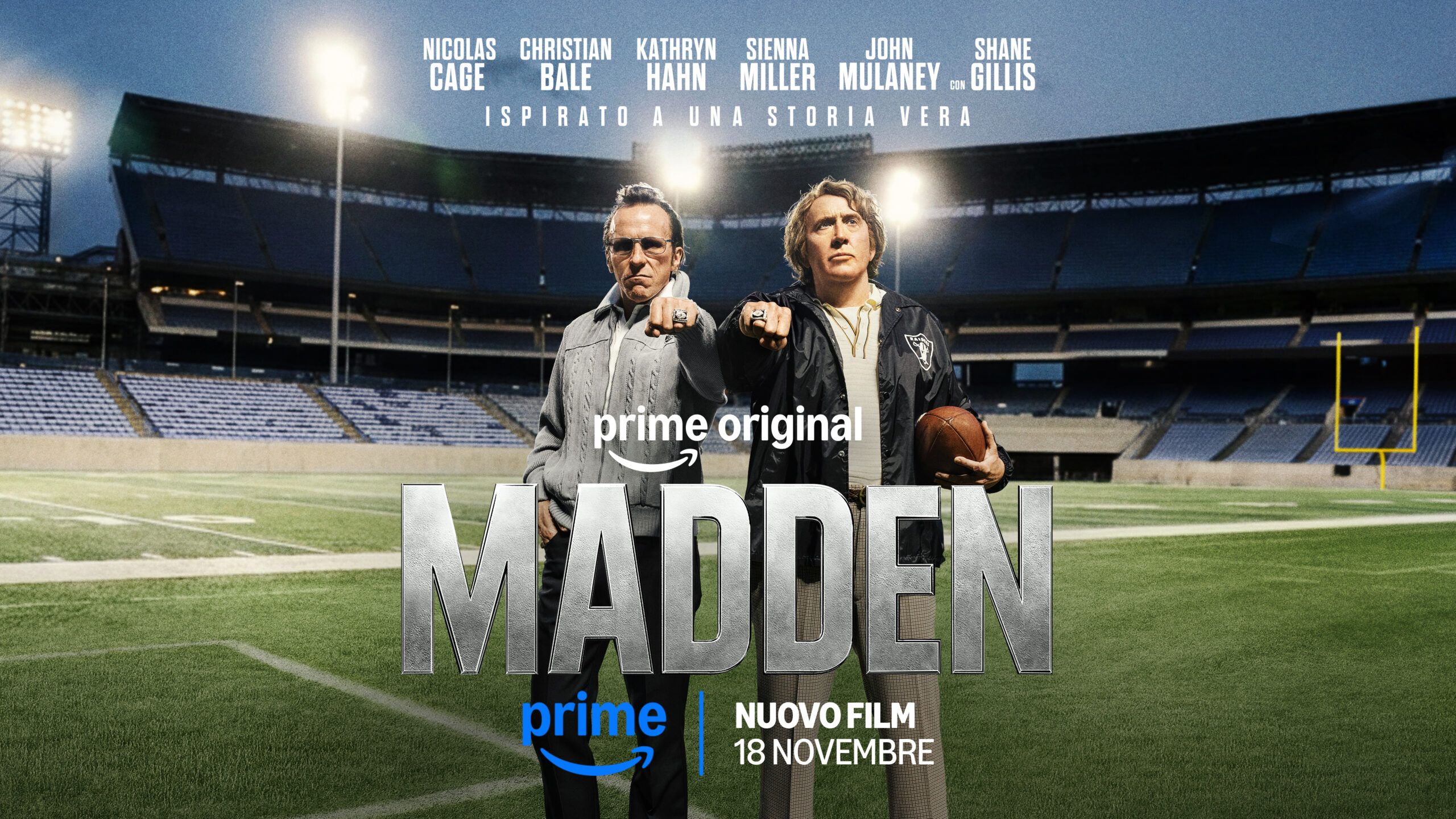 Madden, rilasciato il trailer e il poster del film con Nicolas Cage e Christian Bale, dal 18 novembre su Prime Video